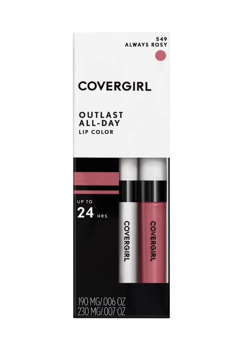 Outlast All-Day Lip Color With Topcoat Always Rosy