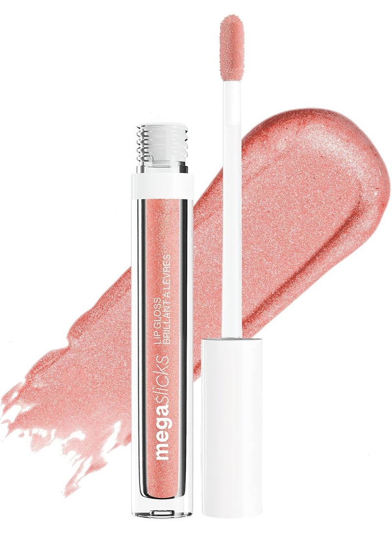 MegaSlicks Lip Gloss, Ultra-Glossy, Vitamin-E Enriched, Ultra-Gloss High Shine Moisturizing, Cruelty-Free & Vegan - Cherish