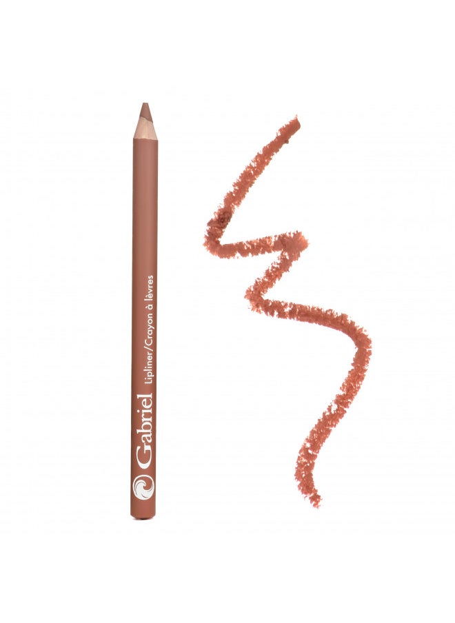 Gabriel Cosmetics Classic Lipliner (Nutmeg - Nude Brown/Neutral), Classic Lipliner, Natural, Paraben Free, Vegan, Gluten-free,Cruelty-free, Non GMO, High performance and long lasting, Infused with Jojoba Seed Oil and Aloe, 0.04 Oz.