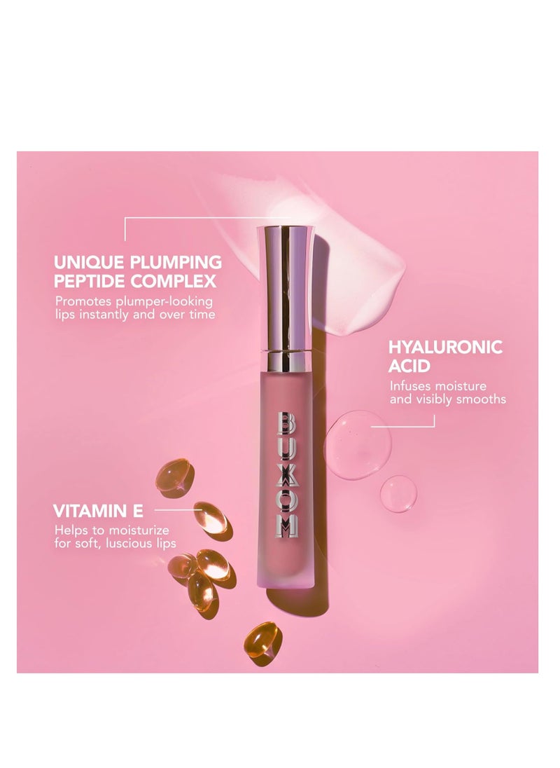 BUXOM Full-On Plumping Lip Cream, Lip Plumper Gloss, Enhancing Tinted Lip Plumper, Moisturizing Lip Gloss with Peptides and Vitamin E, Cruelty Free