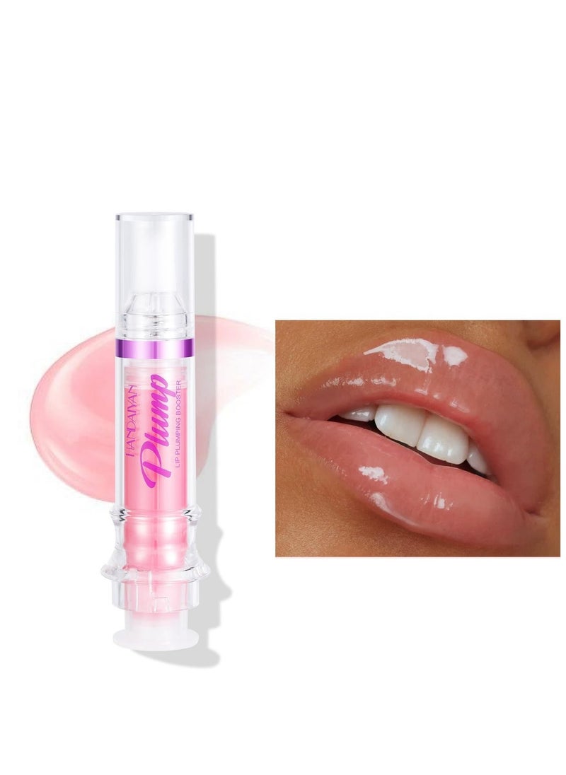 Spicy Lip Plumping Booster,Plumping Lip Oil with Chili Extract,Plump and Pout Lip Plumper for Women Girls,Fuller Lips Instantly,Hydrating,High-Shine (01)