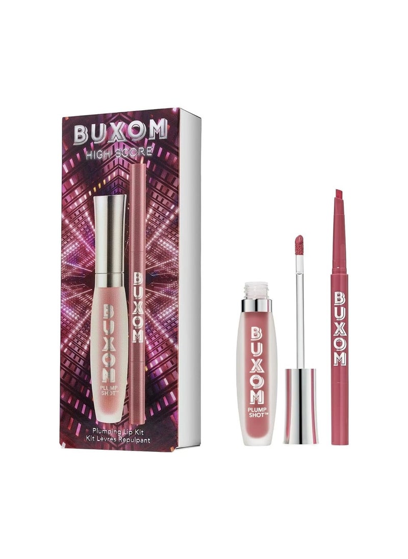 BUXOM Plump Shot Collagen-Infused Lip Serum, High Score Lip Set