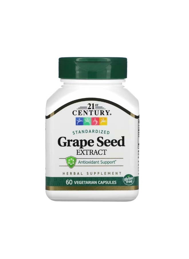 Grape Seed Extract Standardized 60 Vegetarian Capsules