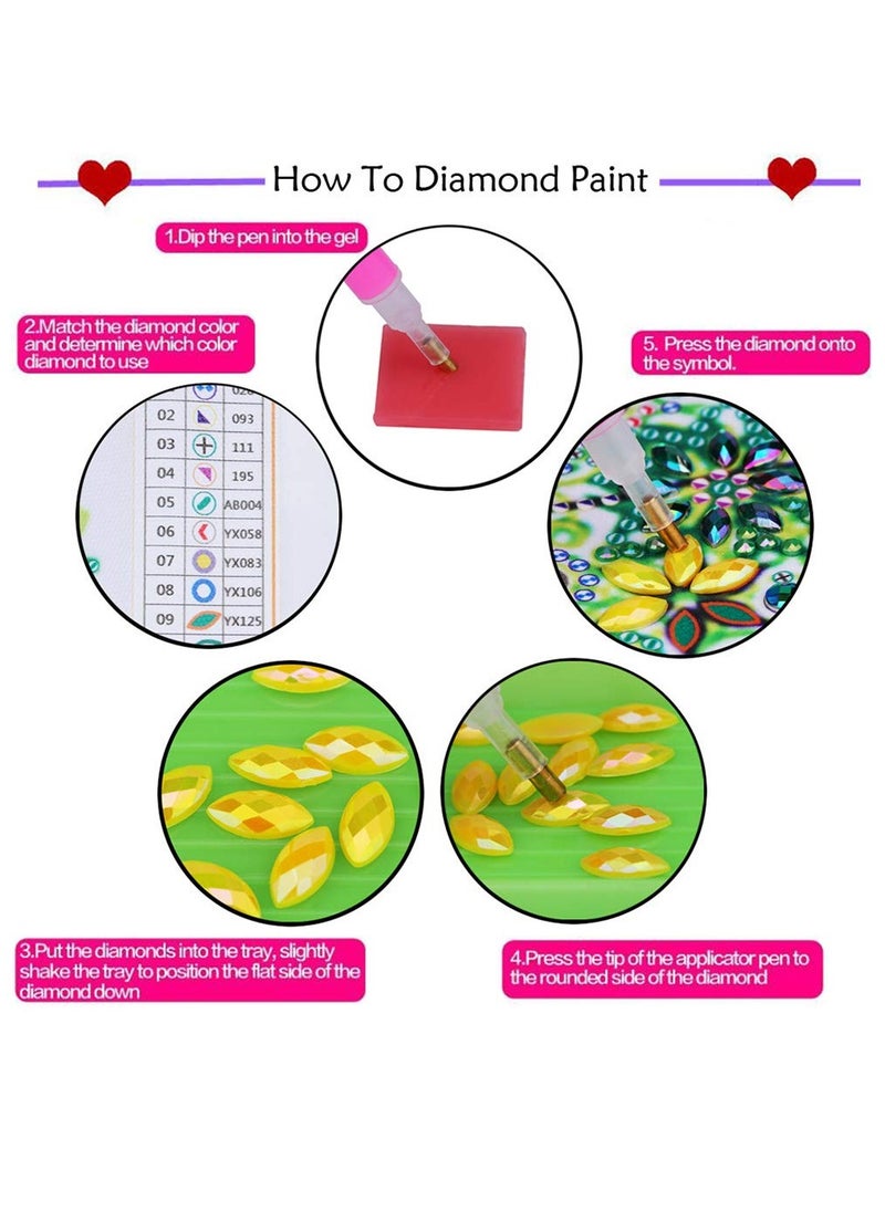 5D Diy Diamond Painting Special Shape Diamond Cute Animals Diamond Painting Kits For Kids Beginner