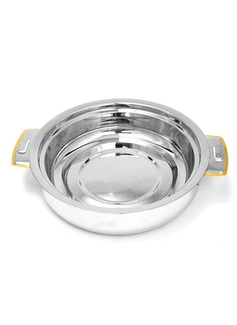 Samar Stainless Steel Hotpot Golden Floral Design Double-Wall Insulated Food Warmer  8000ml