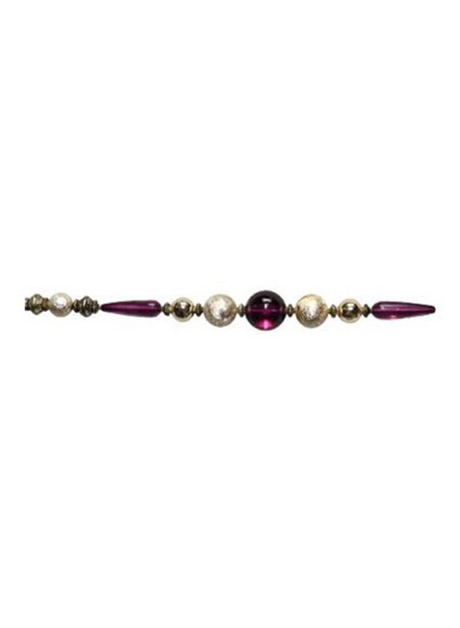 Purp Bead Garland Gold/Pink 8inch