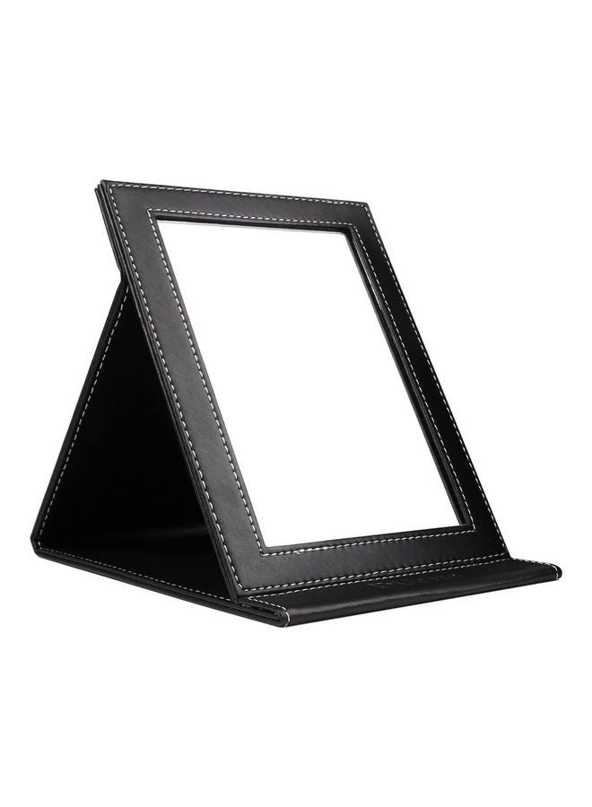 Portable Folding Vanity Mirror with Stand Black