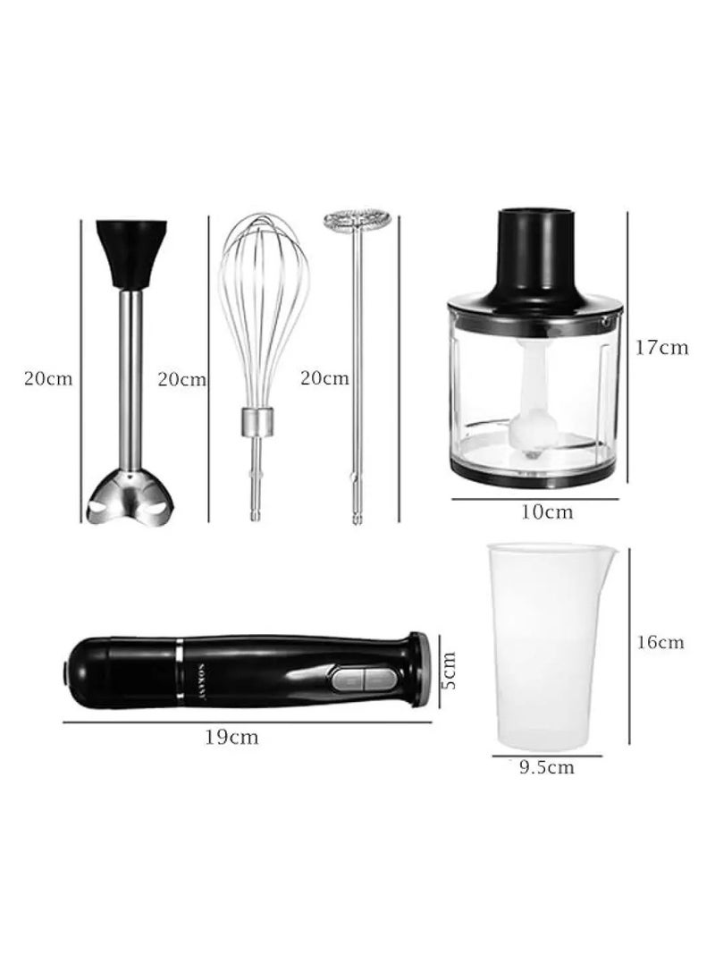 Sokany 5 In 1 Hand Blender & Food Mixer - 800 Watt SK-1714-5