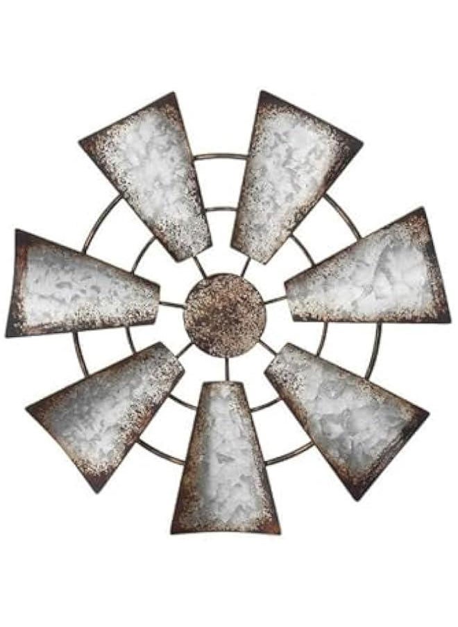 Home Decor, Beautiful Elegant Ornaments, Wall Decor, Iron Windmill Wall Decor for Farmhouse Style Home Metal Wall Art Ornaments Iron Hangings Decoration Unique Design