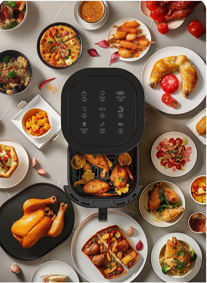 Air Fryer,7L Capacity,2400W，Digital Touch Screen, Rapid Hot Air Circulation For Frying, Grilling, Broiling, Roasting， Baking