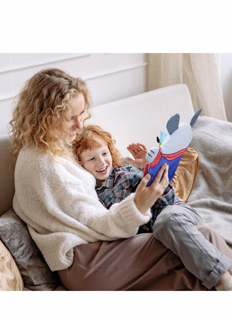 Baby Book Toys, Soft Baby Books 6-12 Months, Touch and Feel Crinkle Cloth Books for Baby Infants Toddler, Early Development Sensory Baby Stroller Crib Toys Book for Boy Girl (Farm Puppet)