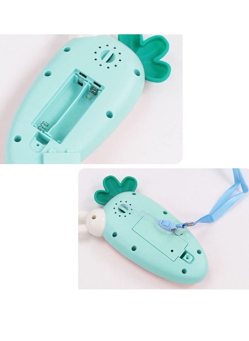 Toddler Phone Toy Sound Toy Early Educational Mobiles Phone Carrot Shape Simulation Cellphone Mobile Phone Gift for Kids 0-12 Months