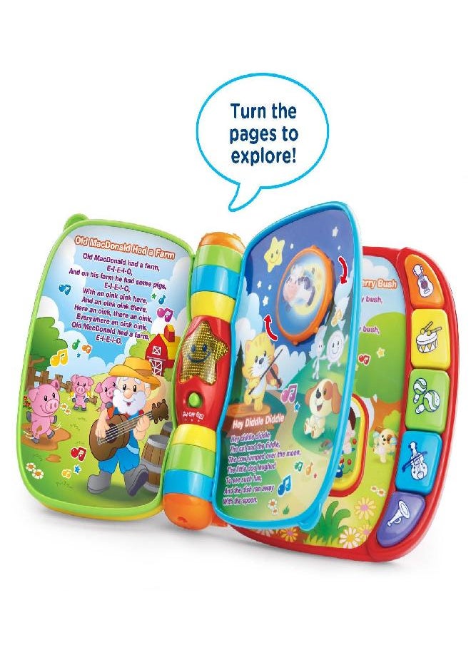 VTech Musical Rhymes Book, Red 1.74 x 8.76 x 7.48 inches