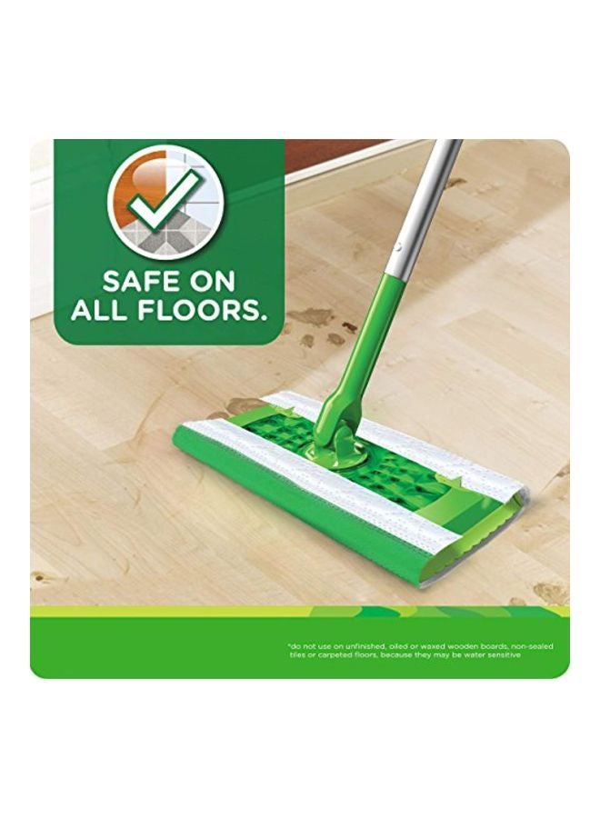 36-Piece Sweeper Wet Mop Refill Set White 11.8x6.5x6.8inch