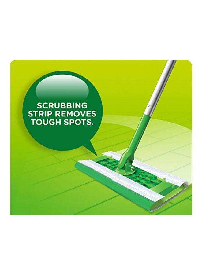 36-Piece Sweeper Wet Mop Refill Set White 11.8x6.5x6.8inch