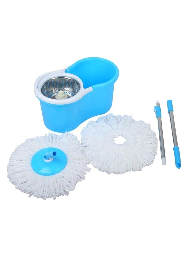 Spin Mop For Floor Cleaning,360 Degree Steel Spin Mop With Bucket And Dual Mop Heads