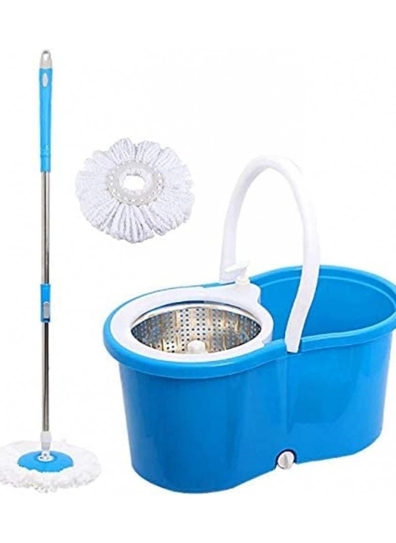 Spin Mop For Floor Cleaning,360 Degree Steel Spin Mop With Bucket And Dual Mop Heads