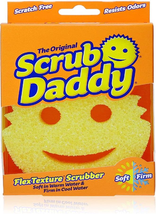 Scrub Daddy - The Original Scrub Daddy - Scratch-Free Multipurpose Dish Sponge - BPA Free & Made with Polymer Foam - Stain, Mold & Odor Resistant Kitchen Sponge (1 Count)