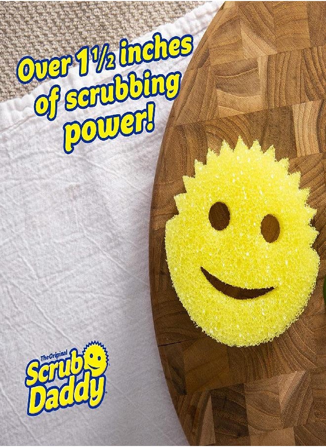 Scrub Daddy - The Original Scrub Daddy - Scratch-Free Multipurpose Dish Sponge - BPA Free & Made with Polymer Foam - Stain, Mold & Odor Resistant Kitchen Sponge (1 Count)