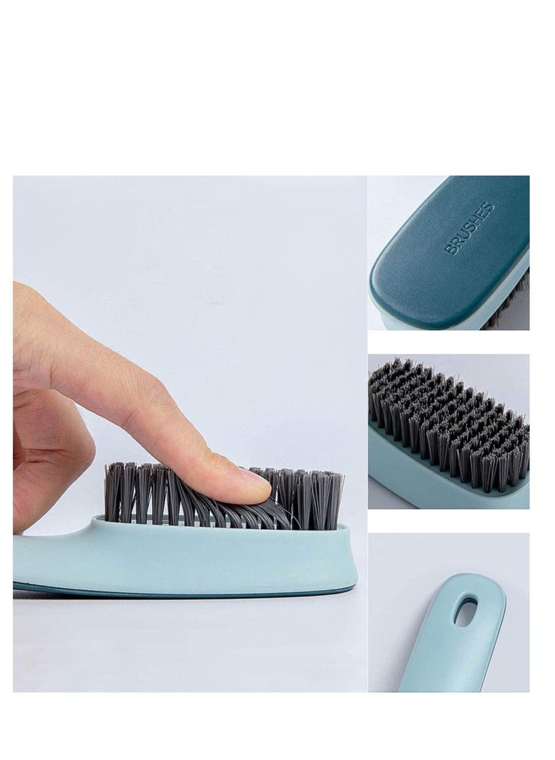 Laundry Brush Shoes Brush Shoe Cleaning Brush Scrub Brush for Stains Household Cleaning Clothes Shoes Scrubbing Household Cleaning Brushes Bathroom Ergonomics Grip Easy Hold 2 Pack