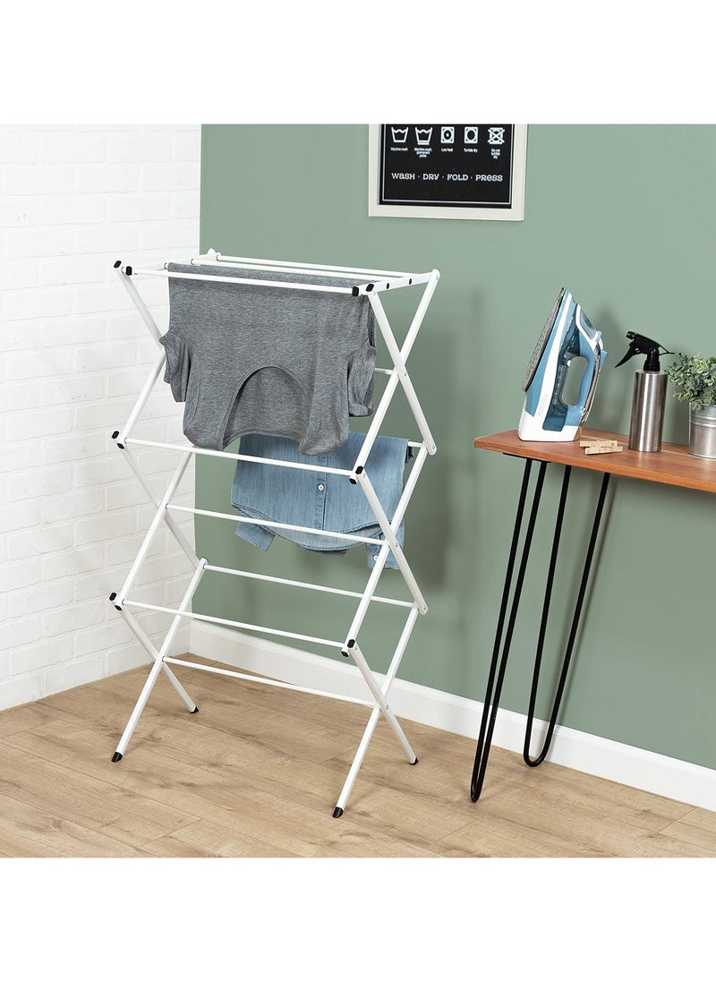 Compact Folding Metal Clothes Drying Rack