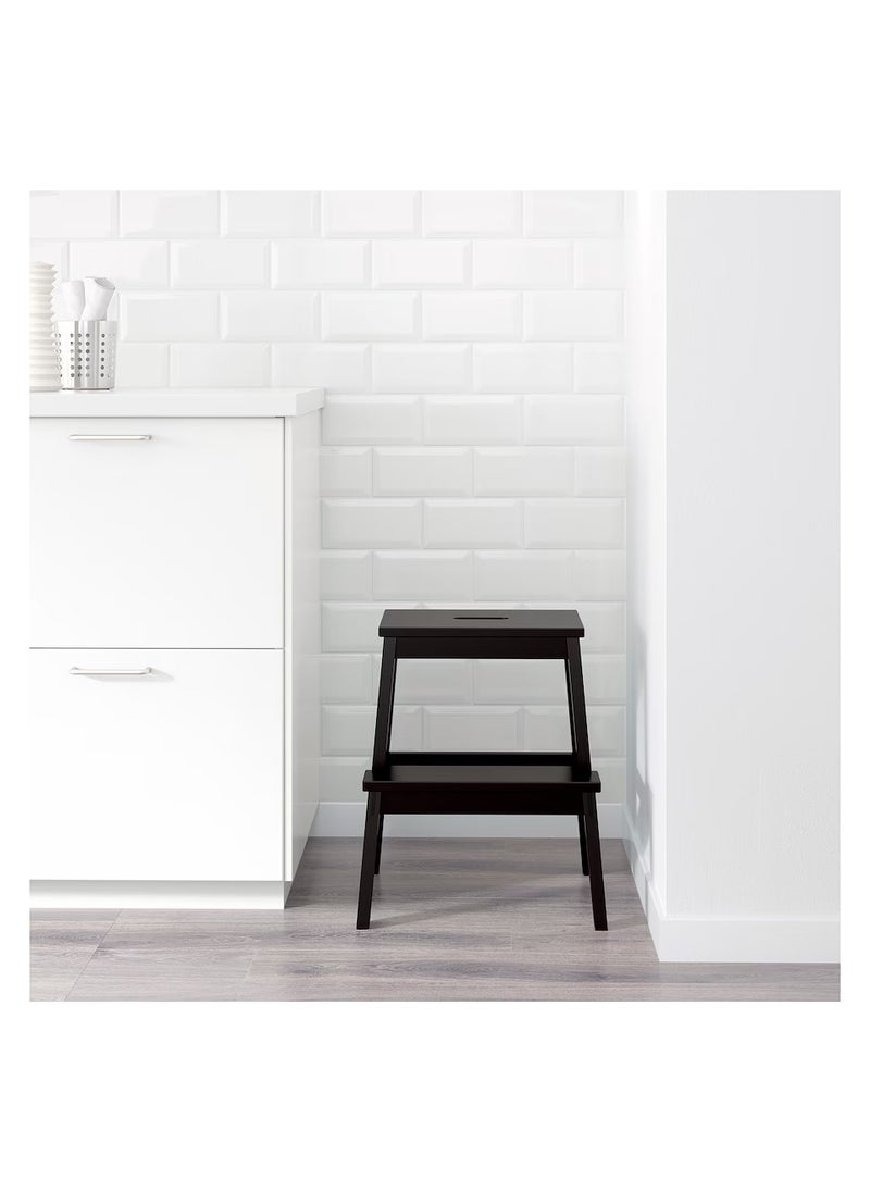 Ladder Stool Black 50 cm