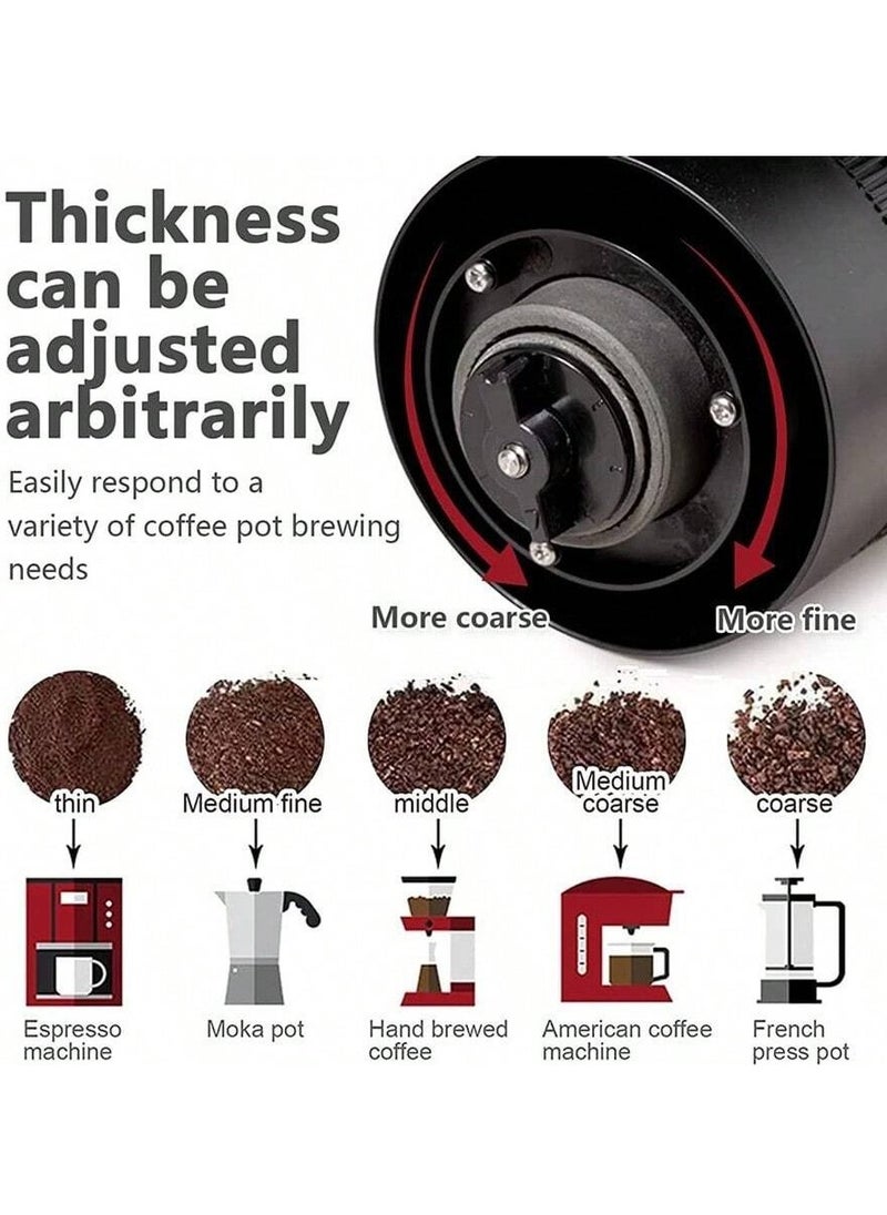 Mini Portable Coffee Grinder, Ideal for Cold Brew, Moka Pot, Manual Dripper, Espresso Machine, Spices, and Nuts