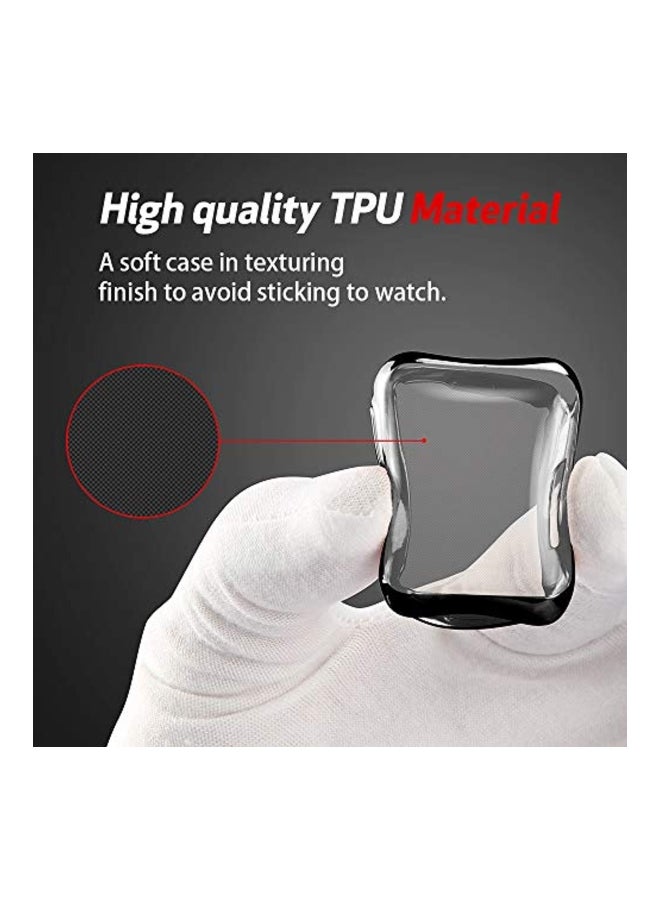 Protective Case Cover With Screen Protector For Apple Watch 4 Series 44mm Black