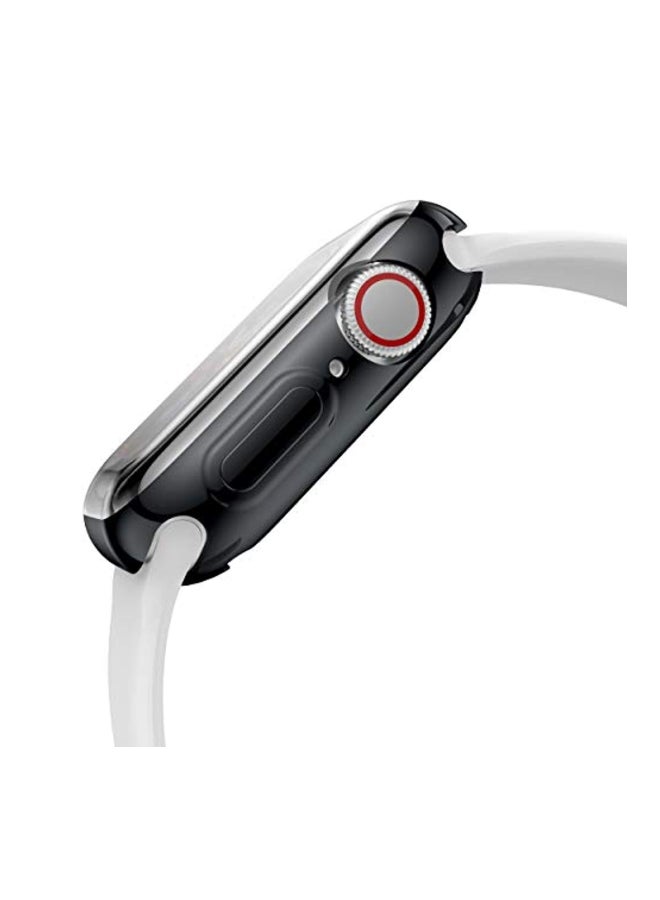 Protective Case Cover With Screen Protector For Apple Watch 4 Series 44mm Black