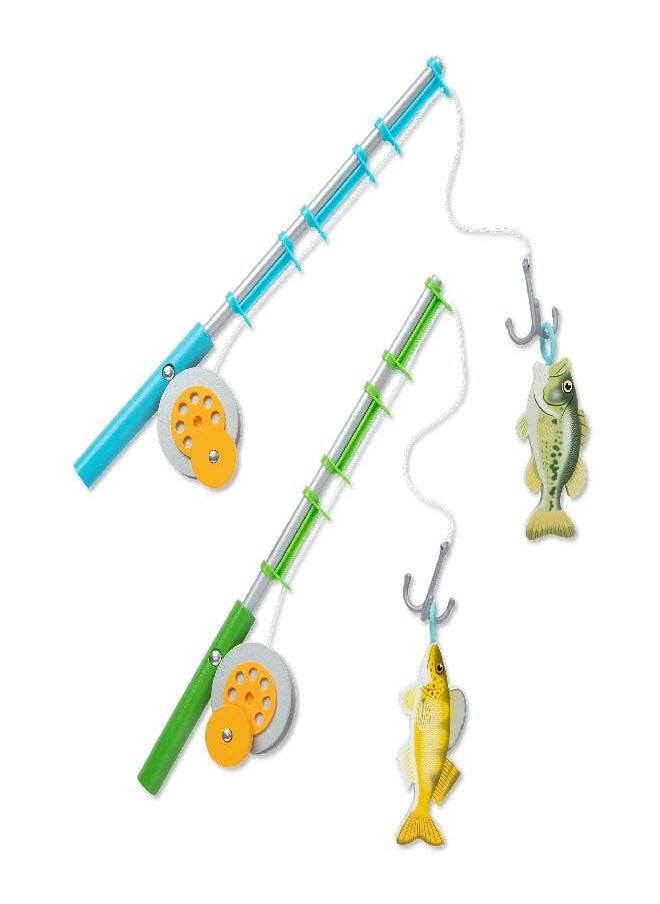 Melissa & Doug Let’s Explore Fishing Play Set - 21 Pieces - Toy Fishing Set For Toddlers And Kids, Pretend Play Fishing Toy, Learning Toys For Kids Ages 3+