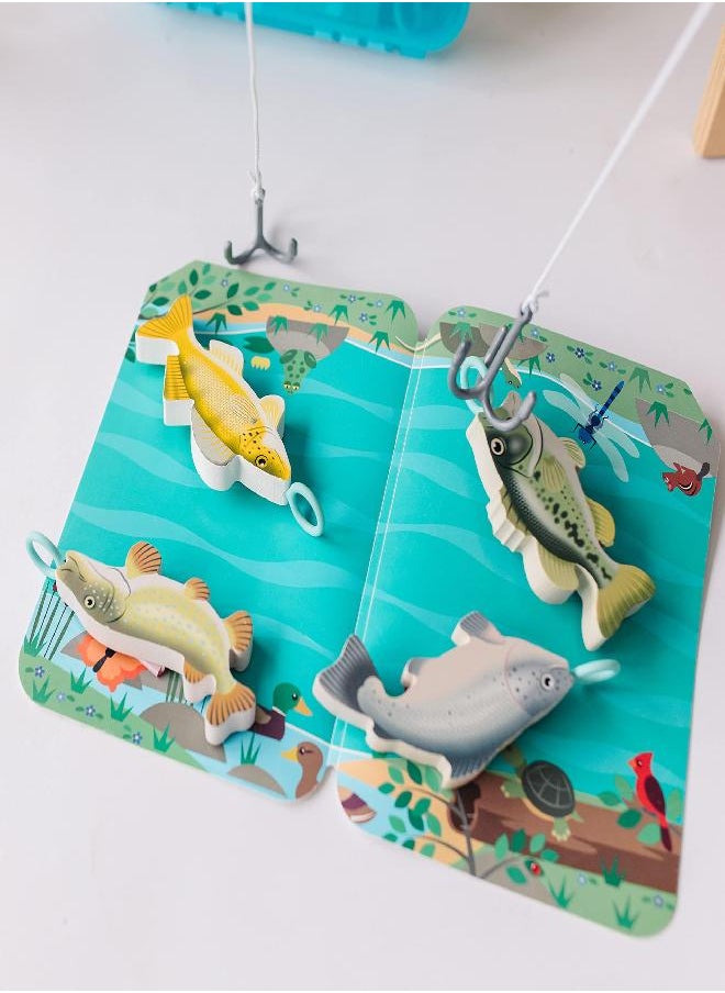 Melissa & Doug Let’s Explore Fishing Play Set - 21 Pieces - Toy Fishing Set For Toddlers And Kids, Pretend Play Fishing Toy, Learning Toys For Kids Ages 3+