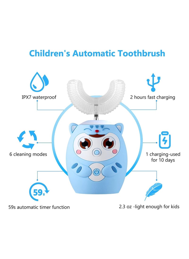 Kids Toothbrush Electric, U Shaped Ultrasonic Automatic Toothbrush