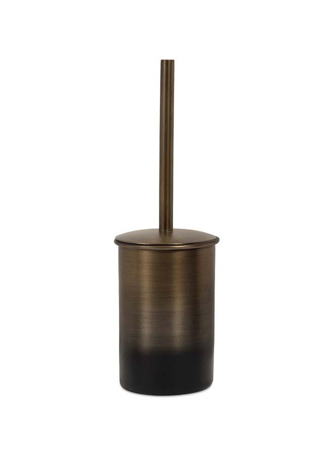 Nova Toilet Brush Holder, Dark Brown & Black - 11.5x36 cm