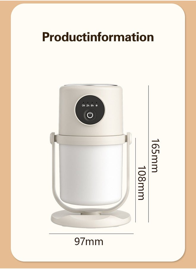 White Humidifier 280ML Air Humidifier 360° Rotating Nozzle Can Be Timed for Home, Office, Etc