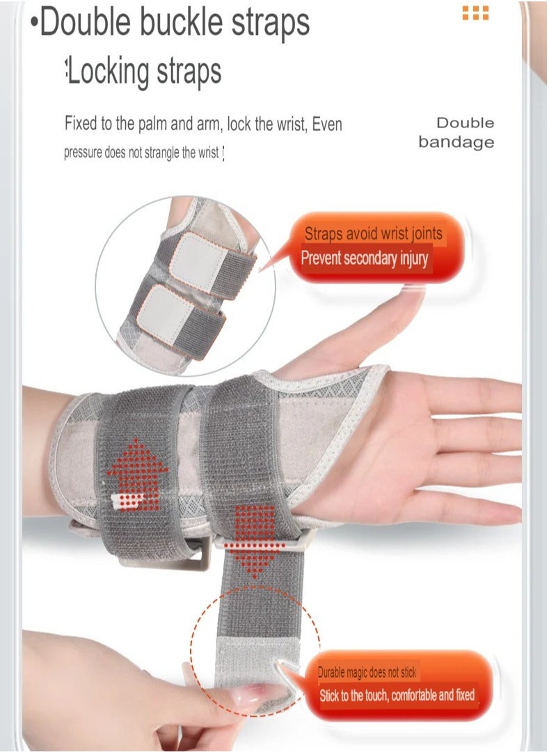 Wrist Brace, Adjustable Wrist Wraps Wrist Support, Carpal Tunnel Wrist Strap With Compression Sleeve For Arrthritis Tendonitis Sprain Injuries Wrist Pain, (Black Right Hand, Small And Medium Size)