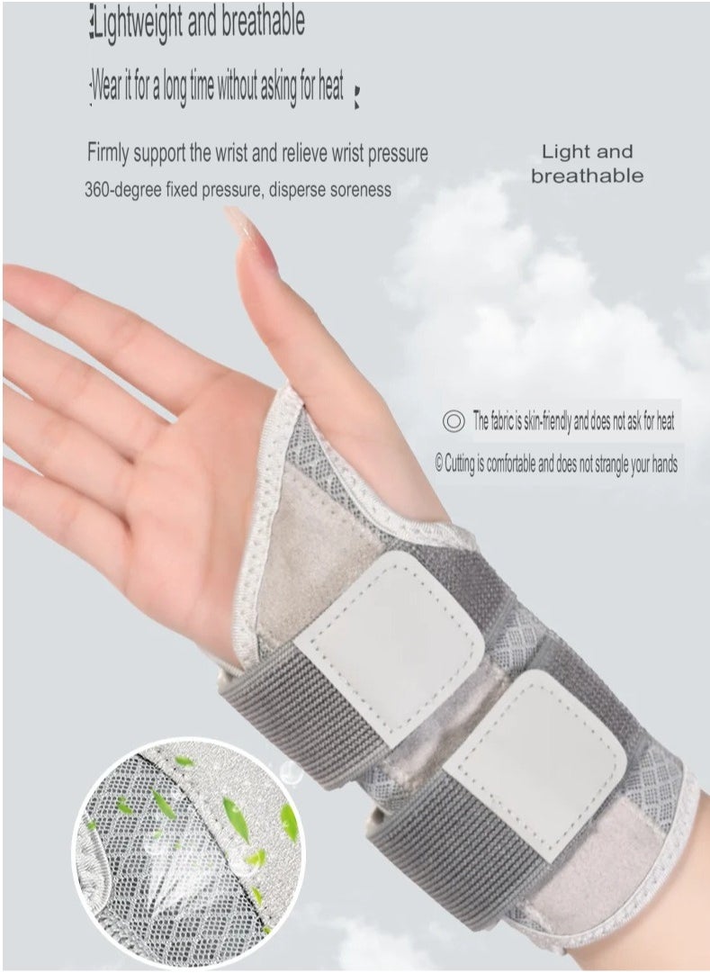 Wrist Brace, Adjustable Wrist Wraps Wrist Support, Carpal Tunnel Wrist Strap With Compression Sleeve For Arrthritis Tendonitis Sprain Injuries Wrist Pain, (Black Right Hand, Small And Medium Size)