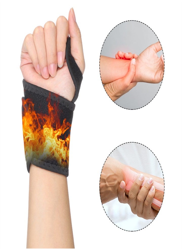 Wrist rest self-heating, wrist support and warmth, treatment of tendinitis, carpal tunnel, arthritis, exercise for wrist pain relief, unisex