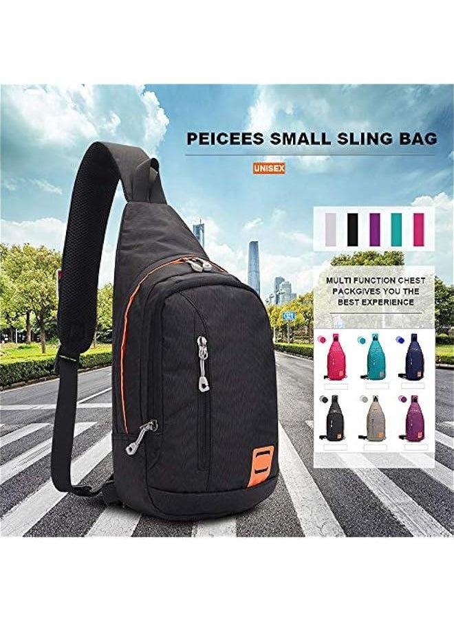 Small Sling Backpack Waterproof Uni Shoulder Bag Chest Crossbody Daypack