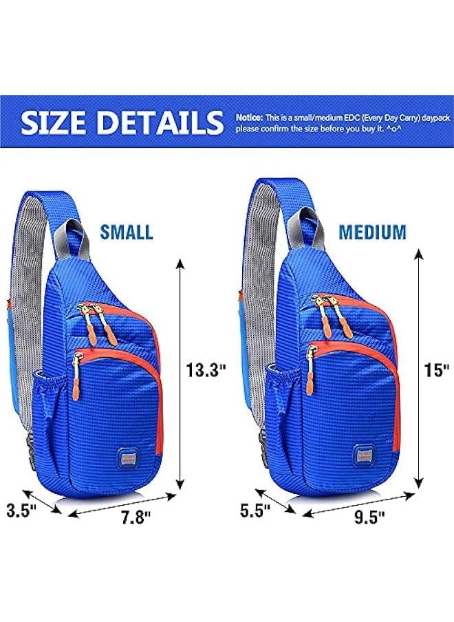 Small Sling Backpack Waterproof Uni Shoulder Bag Chest Crossbody Daypack