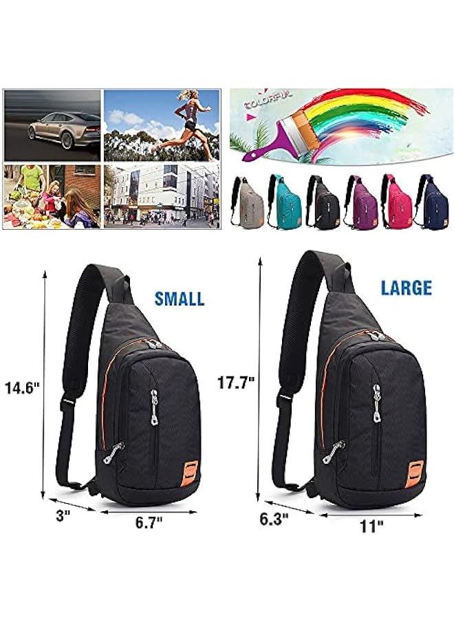 Small Sling Backpack Waterproof Uni Shoulder Bag Chest Crossbody Daypack