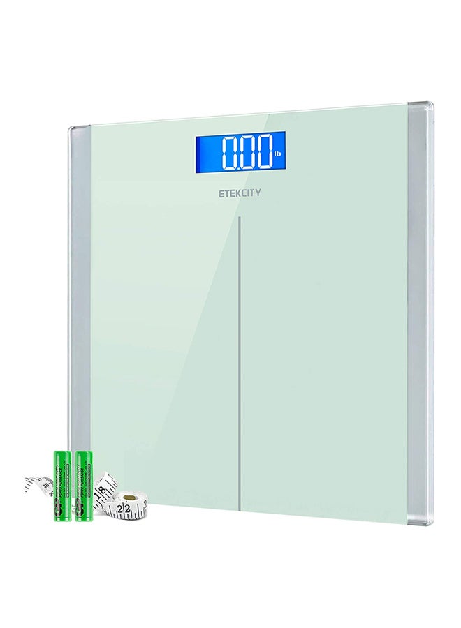 Digital Body Weight  Scale White 12x0.87x12inch