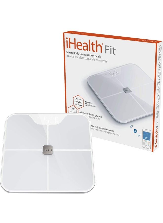 Nexus BMI Digital Scale White 12.05x12.05x1.05inch