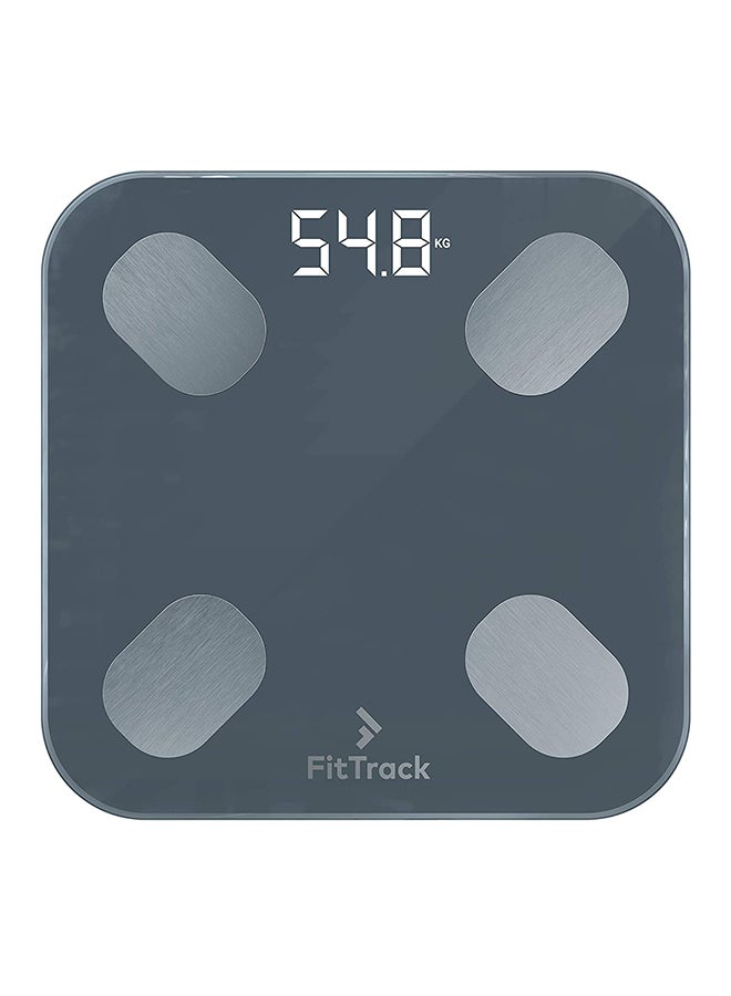 Digital Bluetooth Weight Scale Grey/Black 0.98x12.6x12.6inch