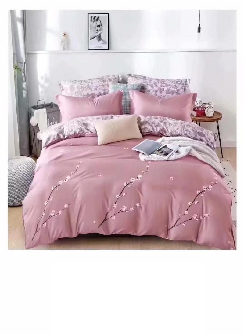 Single Duvet set 4 pieces set comforter set pillow cover bed sheet duvet cotton quality single28