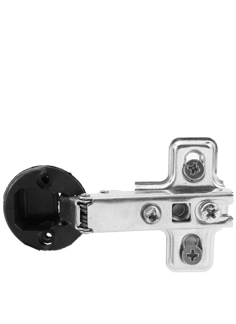 Glass Door Hinges, 2 Pcs Cabinet Door Hinges Solf Close Hinge Invisible Furniture Hinges, Straight Arm Hinges Match with 26mm Cup Screws(2Pcs Glass Door Hinge)