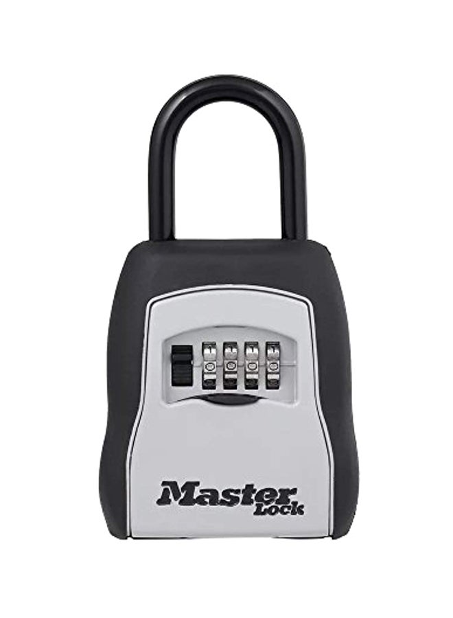 5 Key Capacity Portable Lock Box Black/Grey 9.2x5.2x1.9inch