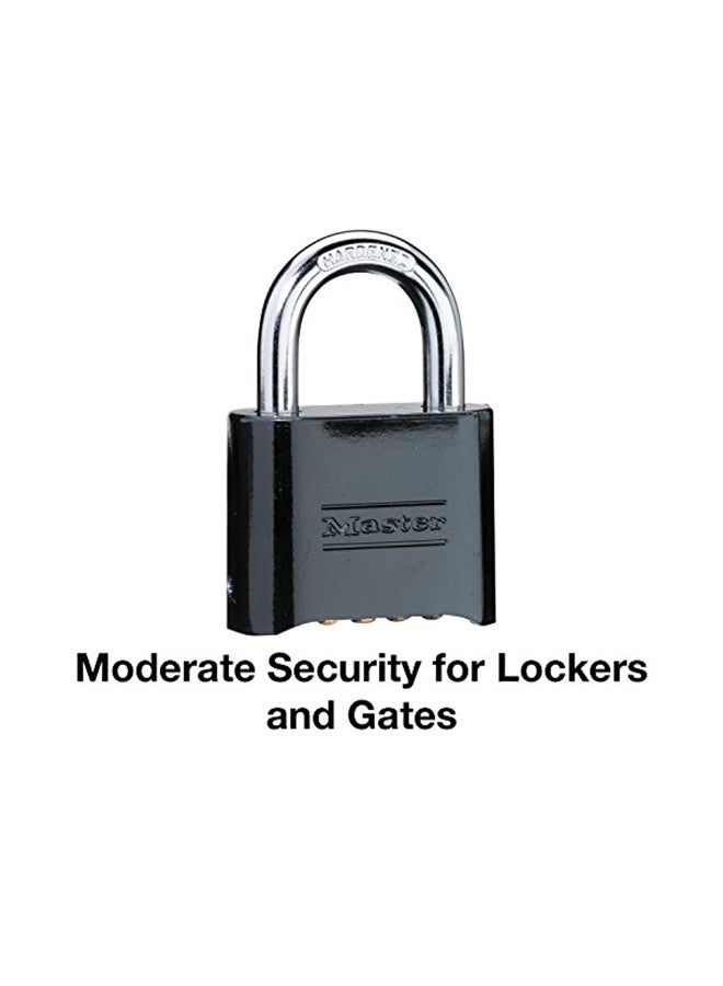 Set Your Own Combination Padlock Black 6.6x1.2x3.5inch