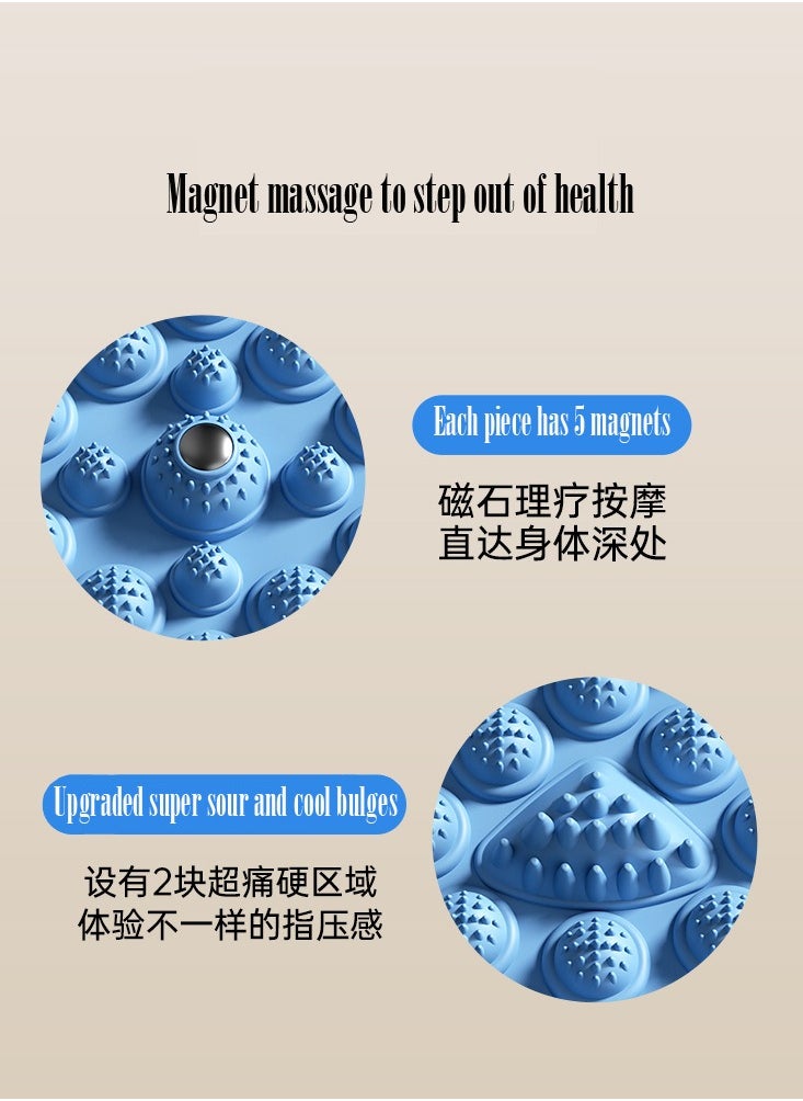 Foot massage pads with magnets 105*65cm blue