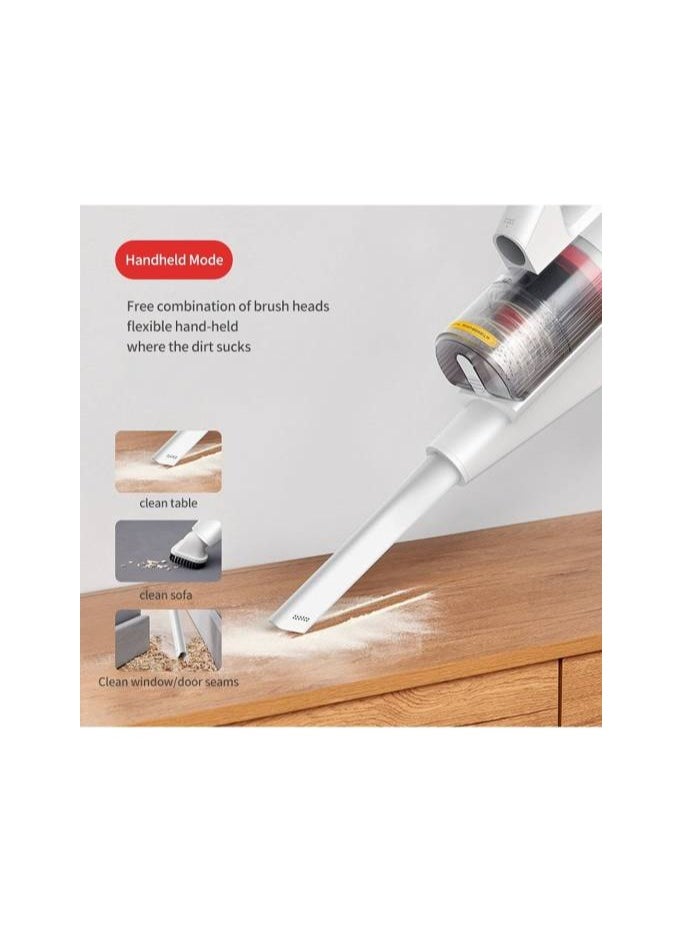 Deerma DX888 3-in-1 Portable Vacuum Cleaner With 18000Pa Strong Suction & 500ml Dust Bag Handheld Vacuum - White