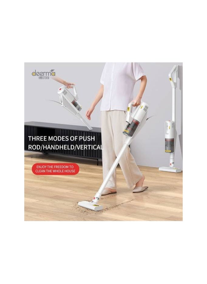 Deerma DX888 3-in-1 Portable Vacuum Cleaner With 18000Pa Strong Suction & 500ml Dust Bag Handheld Vacuum - White